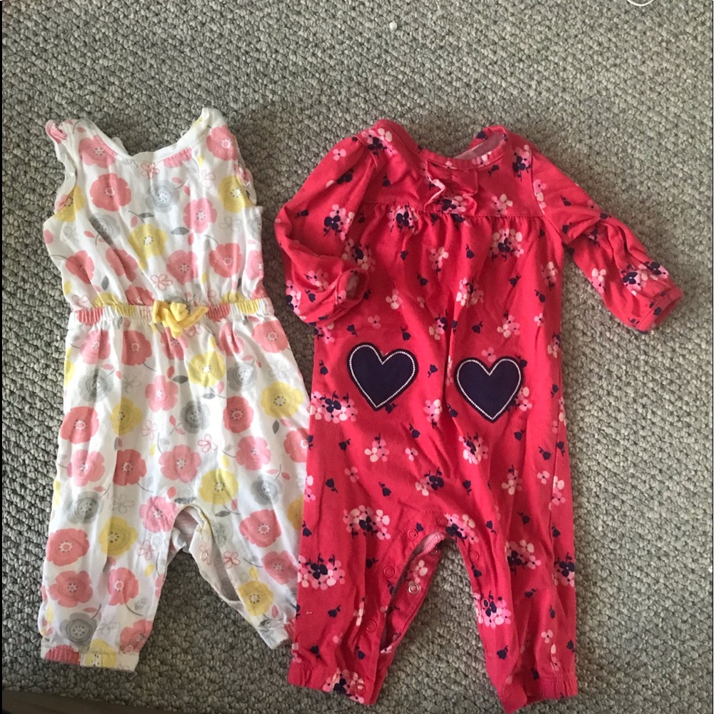 3& 3-6 mo onesies